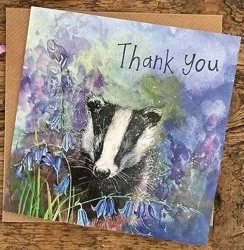 Karnet AC835 Podziękowania Borsuk Dziękuję - Alex Clark