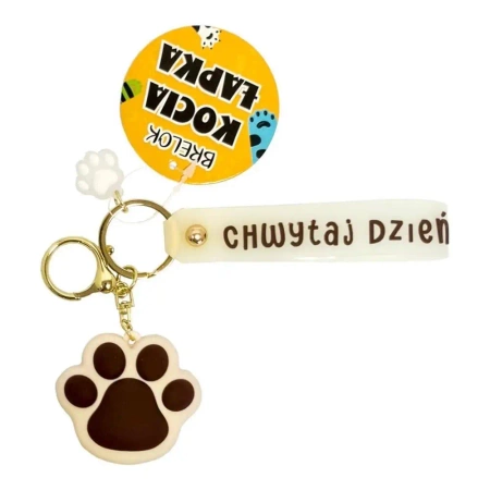 Brelok kocia łapka beżowy - MCD