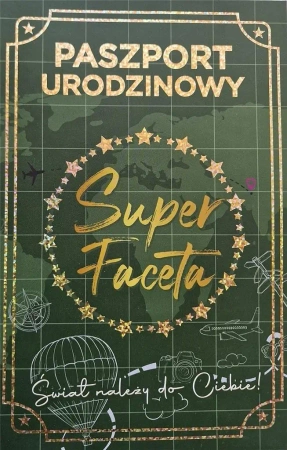 Karnet Urodziny Nowy paszport męskie - YEKU