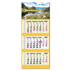 Kalendarz 2025 trójdzielny LUX gł. wypukły Tatry - EV-Corp