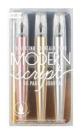 Pióra wieczne + notes 4 elementy - Kolorowe Baloniki