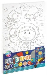 Malowanie po numerach + farbki Astronauta - Grafix
