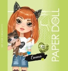Kolorowanka 140x140 Lalka do wycinania Emma - Fresh