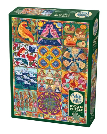 Puzzle 1000 Dwanaście dni Świąt Bożego Narodzenia 112202 - Cobble Hill