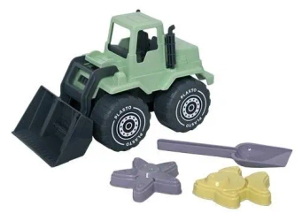 Koparka 30cm z łopatką i foremkami - Plasto