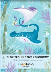 Blok techniczny Creatinio A4 10 kartek Kolorowy