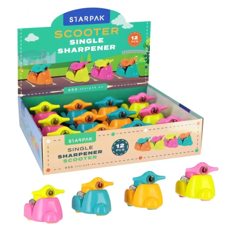 Temperówka plastikowa Pojedyncza Skuter Display A 12 Starpak 540809