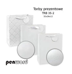 Torebka prezentowa 32x26x12cm MIX - Penword
