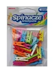 Klamerki kolorowe 7,5cm 12szt - Brewis