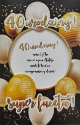 Karnet Urodziny 40 6K - 025 - YEKU