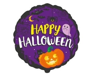 Balon foliowy Happy Halloween 48cm - Godan
