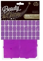 Kurtyna B&C kwadrat metaliczna fioletowa 100x200cm - Godan