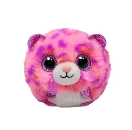 Beanie Balls Topaz - różowy lampart 10cm - TY
