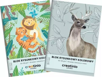 Blok rysunkowy A3/10k Kol 80g Creatinio Fol A 10