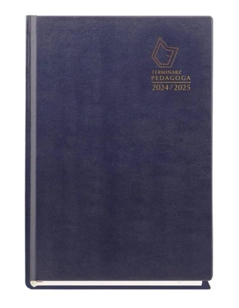 Terminarz Pedagoga A5 2024/2025 granatowy - Michalczyk i Prokop