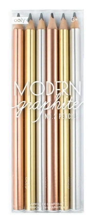 Ołówki Modern graphite 6szt - Kolorowe Baloniki