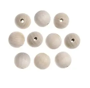 Koraliki drewniane kulki 25mm 10szt - Dalprint dpCraft