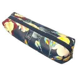 Piórnik szkolny młodzieżowy prostokąt kostka Żółte Kwiatki - EV-Corp