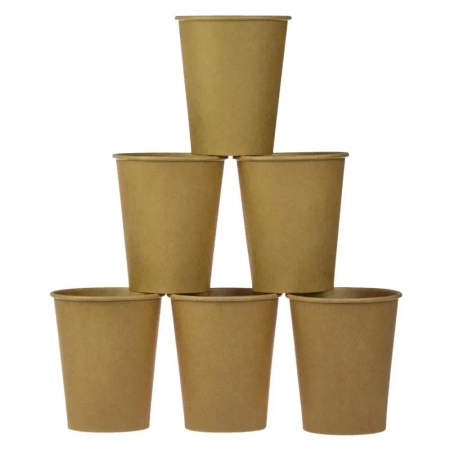 Kubki papierowe kraftowe 6szt - Arpex