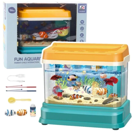 Akwarium edukacyjne magnetyczne led - Leantoys