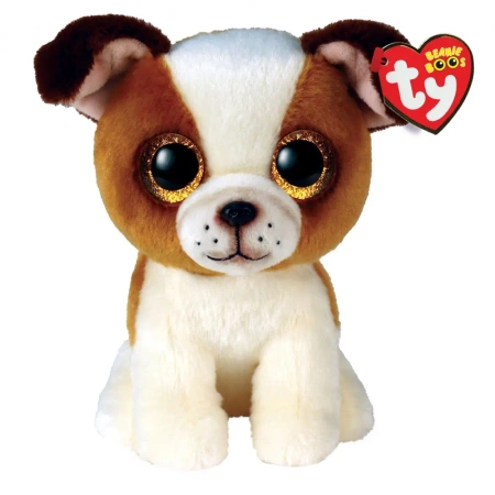 Boos Hugo. Brown white dog 15cm - Meteor