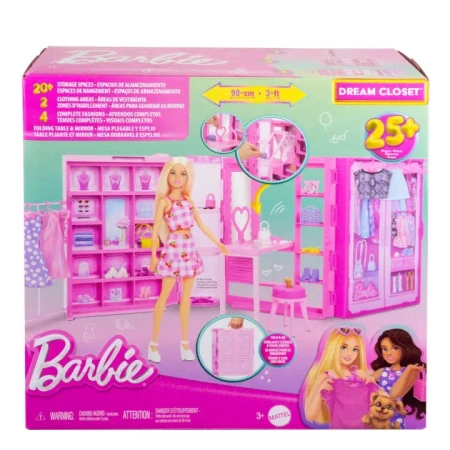Szafa Marzeń lalki Barbie z ubraniami - Mattel