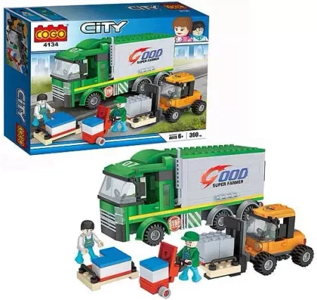 KLOCKI CITY TRANSPORT CIĘŻARÓWKA 360 EL ZESTAW