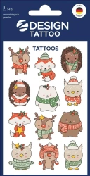 Tatuaże bożonarodzeniowe dla dzieci - zwierzęta - Zdesign