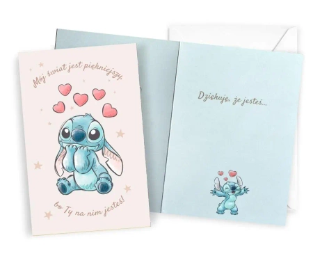 Karnet Urodziny Stitch - Kukartka