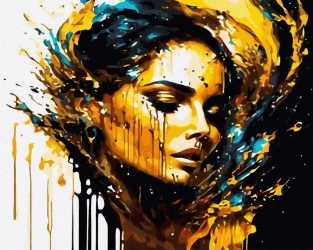 Malowanie po numerach + złota farba - Emocje... - Twoje Hobby