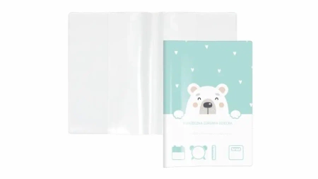 Okładka na książeczkę zdrowia dziecka niedźwiedź - Biurfol
