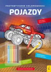 Fantastyczne kolorowanki z kredkami. Pojazdy - Opracowanie zbiorowe