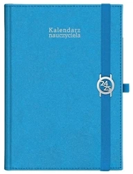 Kalendarz naucz. 2024/2025 B5 tyg Kraft niebieski - Wydawnictwo Wokół nas