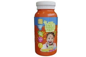 Farba dla malowania palcami pomarańczowa 250ml - Boti