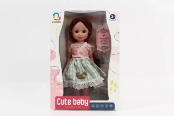 Lalka 27 cm w sukience 500-6 09363