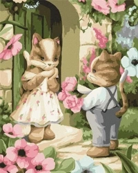 Malowanie po numerach - Bukiet dla kochanej40x50cm - Ideyka