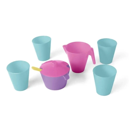 Zestaw naczyń 8el różowy - WADER