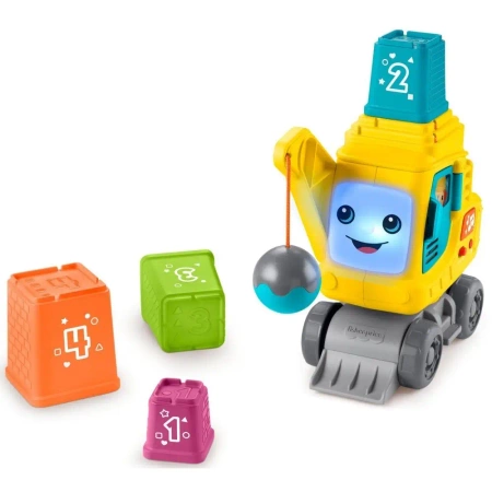 Zabawka edukacyjna Wesoły dźwig Układaj i licz - Fisher Price