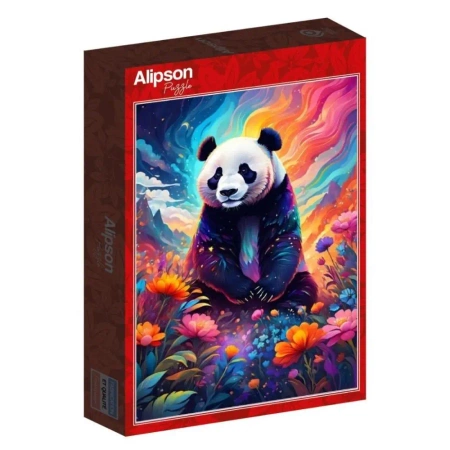Puzzle 1000 Kolorowa Panda - Alipson