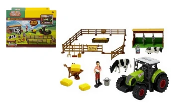 Zestaw rolniczy traktor ze światłem i dźwiękiem - SWEDE