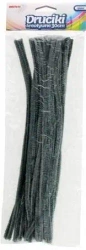 Druciki kreatywne szare 40szt - Brewis