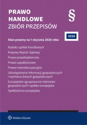 Prawo handlowe. Zbiór przepisów w.45 2026 - praca zbiorowa