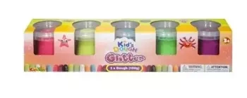 Masa plastyczna brokatowa 5 kolorów - SWEDE