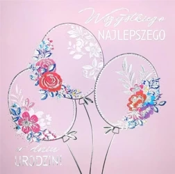 Karnet KW TŁ Balony glamour - Henry