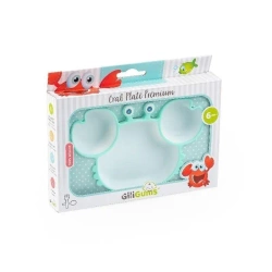 Talerz krab premium miętowo-biały - Giligums