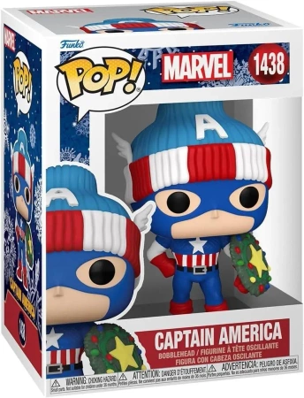 Figurka Marvel Holiday Captain America Funko Pop