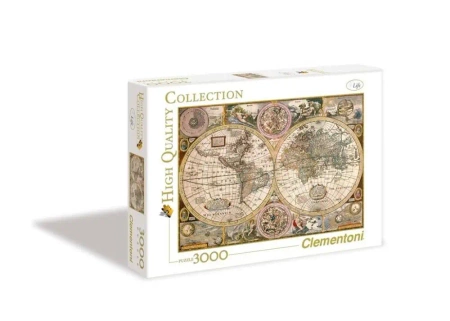 Puzzle 3000 HQ Old Map - Clementoni