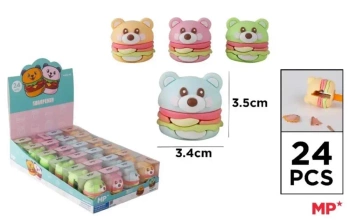 Temperówka Miś hamburger (24szt) - Artix