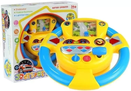 Kierownica interaktywna z dźwiękiem - Leantoys