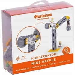 Klocki Mini Waffle Budowniczy średni blister - Marioinex